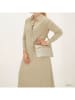 Beagles Leder-Umhängetasche "Tarragona" in Creme - (B)25 x (H)17,5 cm
