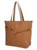 Beagles Skórzany shopper bag "Lourenza" w kolorze jasnobrązowym - 40,5 x 32 x 14,5 cm