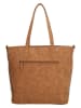 Beagles Leren shopper "Lourenza" lichtbruin - (B)40,5 x (H)32 x (D)14,5 cm