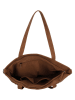 Beagles Leren schoudertas "Cambrils" lichtbruin - (B)40 x (H)29 x (D)10 cm