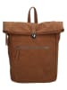 Beagles Leder-Rucksack "Cambrils" in Hellbraun - (B)22 x (H)31,5 x (T)11 cm