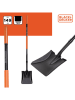Black & Decker Łopata płaska w kolorze czarno-pomarańczowym