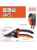 Black & Decker Tuinschaar zwart/oranje