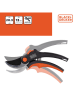Black & Decker Gartenschere in Schwarz/ Orange