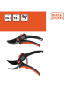 Black & Decker Gartenschere in Schwarz/ Orange