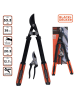 Black & Decker 2-delige boomsnijset zwart/oranje