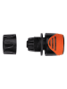 Black & Decker 2er-Set: Gartenschlauchkupplungen in Schwarz/ Orange