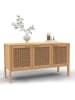 IDOMYA Essentials Kommode "Eve" in Hellbraun - (B)110 x (H)60 x (T)40 cm