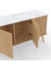 IDOMYA Essentials Sidetable "Marceau" lichtbruin/wit - (B)110 x (H)60 x (D)40 cm