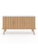 IDOMYA Essentials Sidetable "Marceau" lichtbruin/wit - (B)110 x (H)60 x (D)40 cm