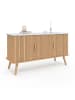 IDOMYA Essentials Sideboard "Marceau" in Hellbraun/ Weiß - (B)110 x (H)60 x (T)40 cm