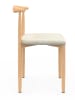 IDOMYA Factory 6er-Set: Stühle "Adam" in Weiß/ Hellbraun - (B)50 x (H)74 x (T)48 cm