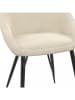 IDOMYA Factory 4er-Set: Esszimmerstühle "Dory" in Creme/ Schwarz - (B)52 x (H)77 x (T)54 cm