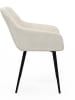 IDOMYA Factory 2er-Set: Esszimmerstühle "Jenny" in Creme - (B)56 x (H)76 x (T)51 cm