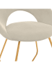 IDOMYA Factory 2er-Set: Esszimmerstühle "Malone" in Creme - (B)60 x (H)79 x (T)50 cm