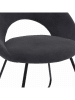 IDOMYA Factory 2-delige set: eetkamerstoelen "Malone" antraciet - (B)60 x (H)79 x (D)50 cm