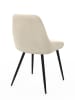 IDOMYA Factory 2er-Set: Esszimmerstühle "Olivia" in Creme - (B)47,5 x (H)79 x (T)54 cm