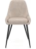 IDOMYA Factory 4er-Set: Stühle "Olivia" in Beige/ Schwarz - (B)54 x (H)79 x (T)47,5 cm