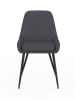IDOMYA Factory 2-delige set: eetkamerstoelen "Ornella" antraciet - (B)47,5 x (H)79 x (D)54 cm