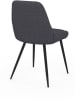 IDOMYA Factory 4er-Set: Stühle "Ornella" in Anthrazit/ Schwarz - (B)54 x (H)79 x (T)47,5 cm