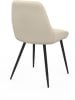 IDOMYA Factory 4er-Set: Stühle "Ornella" in Creme/ Schwarz - (B)54 x (H)79 x (T)47,5 cm