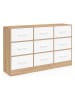 IDOMYA Essentials Ladekast "Uma" lichtbruin/wit - (B)113 x (H)79 x (D)30 cm