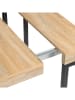 IDOMYA Factory Esszimmertisch "Memphis" in Hellbraun/ Schwarz - (B)45 x (H)75 x (T)90 cm