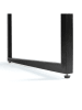 IDOMYA Factory Esszimmertisch "Memphis" in Hellbraun/ Schwarz - (B)45 x (H)75 x (T)90 cm