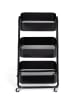IDOMYA Essentials Trolley zwart - (B)44 x (H)75 x (D)36 cm