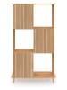 IDOMYA Essentials Bücherregal "Faustine" in Hellbraun - (B)80 x (H)143 x (T)30 cm