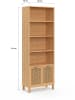 IDOMYA Essentials Standregal "Eve" in Hellbraun - (B)60 x (H)170 x (T)30 cm