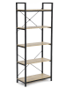 IDOMYA Essentials Regał stojący w kolorze czarno-jasnobrązowym - 60 x 170 x 30 cm