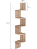 IDOMYA Essentials Wandregal in Hellbraun - (B)20 x (H)120 x (T)20 cm