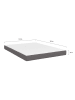 IDOMYA Essentials Schuimstoffen matras wit/grijs - (L)200 x (B)160 x (H)16 cm