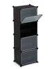 IDOMYA Essentials Schuhschrank in Schwarz - (B)43 x (H)122 x (T)32 cm