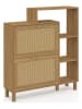 IDOMYA Essentials Schoenenkast "Erin" lichtbruin - (B)86,5 x (H)98,5 x (D)23,5 cm