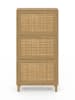 IDOMYA Essentials Szafka "Erin" w kolorze jasnobrązowym na buty - 60 x 118 x 23,5 cm