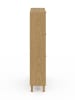 IDOMYA Essentials Schuhschrank "Erin" in Hellbraun - (B)60 x (H)118 x (T)23,5 cm