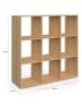 IDOMYA Essentials Standregal "Faustine" in Hellbraun - (B)88 x (H)88 x (T)30 cm
