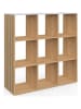 IDOMYA Essentials Standregal "Marceau" in Hellbraun/ Weiß - (B)88 x (H)88 x (T)30 cm