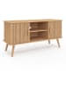 IDOMYA Factory TV-meubel "Faustine" lichtbruin - (B)110 x (H)54 x (D)40 cm