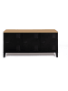 IDOMYA Essentials TV-Regal "Storen" in Schwarz/ Hellbraun - (B)113 x (H)53 x (T)40 cm