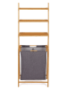 IDOMYA Essentials Badezimmerregal in Hellbraun/ Grau - (B)57 x (H)152 x (T)35 cm