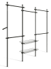 IDOMYA Essentials Garderobe in Schwarz - (B)305 x (H)278 x (T)35 cm