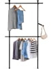 IDOMYA Essentials Garderobe in Schwarz - (B)112 x (H)278 cm