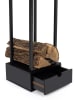 IDOMYA Essentials Haardhoutrek zwart - (B)33 x (H)125 x (D)33 cm