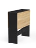 IDOMYA Factory Eetkamertafel "Edi" zwart - (B)103 x (H)75 x (D)76 cm