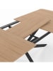 IDOMYA Essentials Eettafel "Spider" lichtbruin/zwart - (B)160 x (H)75 cm