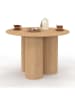 IDOMYA Factory Eettafel "Olympia" lichtbruin - (H)75 x Ø 110 cm