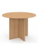 IDOMYA Factory Eettafel "Ophélia" lichtbruin - (H)75 x Ø 110 cm